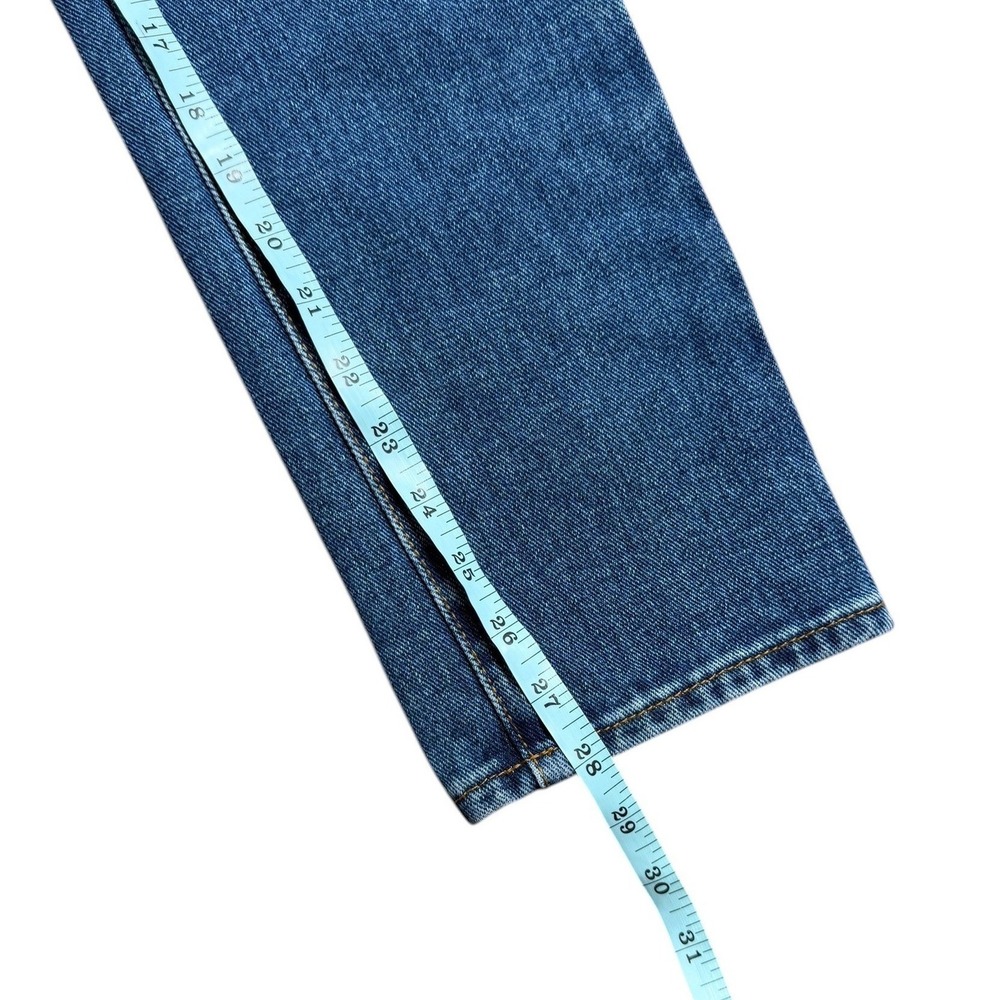 PacSun Mom Jeans Medium Wash Distressed High Rise Straight Leg Womens 25L - Picture 8 of 8